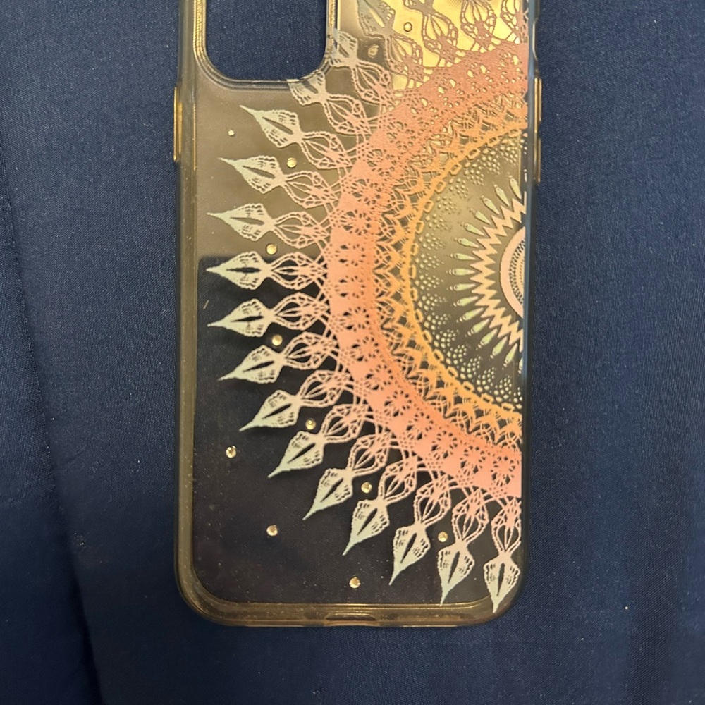 Mandala Design Phone Case - Gold and Black